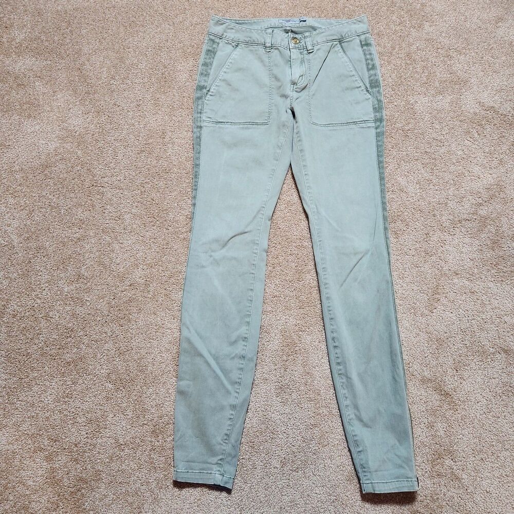 Vineyard Vines Pants Women 00 Green Low Rise Skinny Ankle Zip